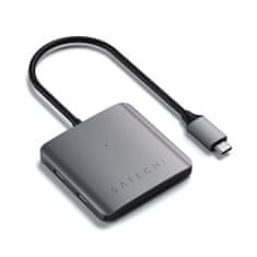 Satechi 4-Port USB-C Hub - Štvorica adaptérov USB-C, tmavosivá