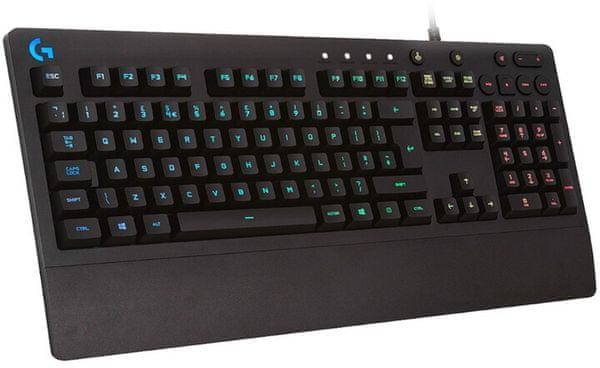 Herná klávesnica G213 Prodigy, herná, RGB LED, čierna, CZ/SK na hry akčné RPG game layout spínače USB ergonomický design