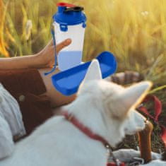 nobleza Napájačka pre psov, Cestovná Fľaša Na Vodu Pre Psov S Miskou Fľaša Bidon Dog Drinker S Miskou Na Jedlo 500 Ml