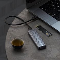 Satechi Kryt USB-C NVMe a SATA SSD - adaptér pre SSD, tmavosivý
