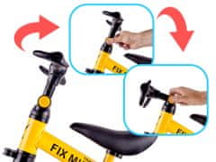 Aga Trike Fix Mini bežecká trojkolka 3v1 s pedálmi žltá
