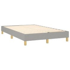 shumee Boxspring posteľ s matracom bledosivá 120x200 cm látka