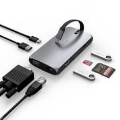 Satechi USB-C On-the-Go Viacportový adaptér, tmavosivý