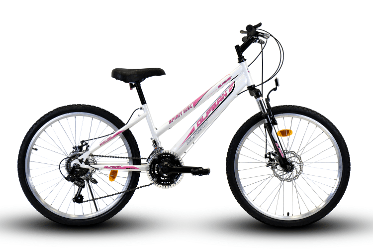 Olpran horský bicykel 24" Spirit Sus Full Disc Lady biela/ružová 15"