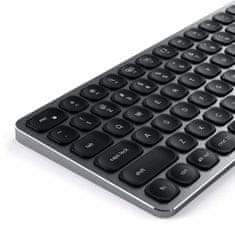 Satechi Hliníková klávesnica Bluetooth s numerickou klávesnicou Pre MacBook Pro/Air M2/ M1, Tmavo šedá