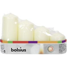 Bolsius Sviečky Bolsius Pillar Advent, Vianočná, krémové, 48 mm 60/80/100/120 mm, bal. 4 ks