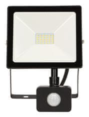 Orno LED reflektor s pir 30w, 1600lm, ip44, 4000k, alu+sklo