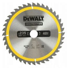 DeWalt Kotúčová píla na drevo 235/30 mm, 40 zubov