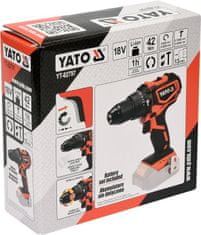 YATO 18 V bezkartáčový skrutkovač s nárazom bez batérie