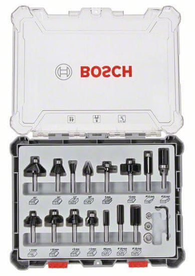 Bosch Sada nožov 15 ks. 8 mm stopka