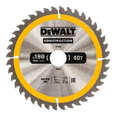 DeWalt Kotúčová píla na drevo 190/30 mm, 40 zubov