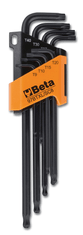 Beta Sada dlhých uhlových kľúčov torx 8ks.9-14mm