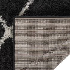 Petromila vidaXL Chlpatý koberec s vysokým vlasom krémový a antracit 160x230 cm