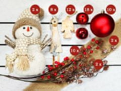 LAALU Sada vianočných ozdôb 105 ks v luxusnom boxe TAJOMSTVO LESA na vianočné stromčeky 240-270 cm