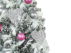 LAALU Sada vianočných ozdôb 32 ks v boxe PERLOVÉ SRDIEČKO na vianočné stromčeky do 100 cm
