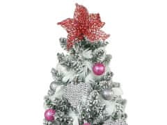 LAALU Sada vianočných ozdôb 32 ks v boxe PERLOVÉ SRDIEČKO na vianočné stromčeky do 100 cm