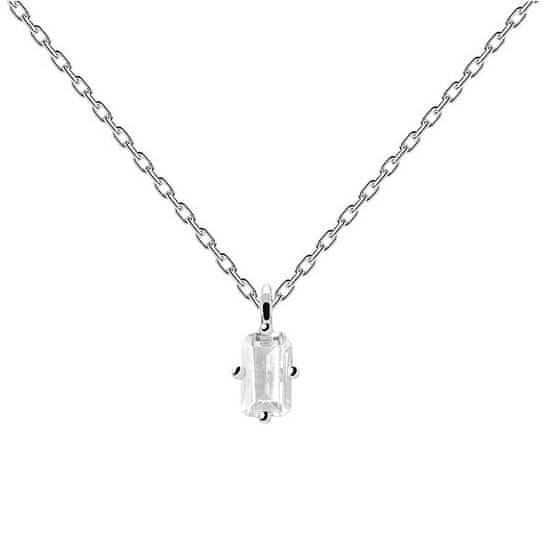 PDPAOLA Jemný strieborný náhrdelník MIA Silver CO02-476-U (retiazka, prívesok)