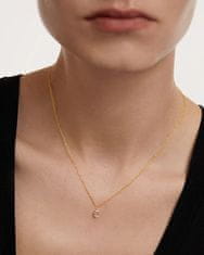 PDPAOLA Jemný pozlátený náhrdelník MIA CO01-476-U (retiazka, prívesok)