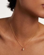PDPAOLA Trblietavý pozlátený náhrdelník LAURA CO01-480-U (retiazka, prívesok)
