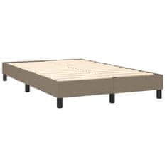 shumee Boxspring posteľ s matracom sivohnedý 120x200 cm látka