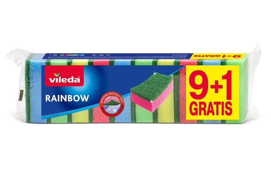 WEBHIDDENBRAND Hubka Vileda Rainbow, špongia na riad, bal. 9+1 ks