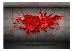 Artgeist Fototapeta - Červená atramentová škvrna 250x175 vlísová tapeta na stenu