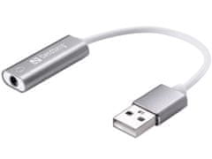 Sandberg Headset USB converter, adaptér 3,5 mm jack na USB