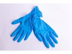 Modré nitrilové rukavice MERCATOR Classic LONG 100ks S