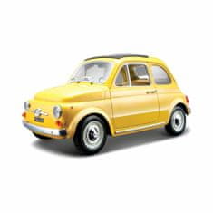 BBurago 1:24 Fiat 500L (1968) žltá