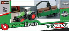 BBurago 1:50 Farm Traktor Fendt 1050 Vario s nakladačom dreva