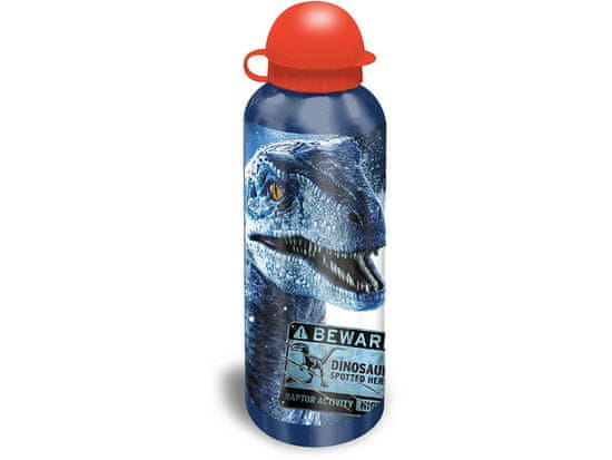EUROSWAN ALU Fľaša na pitie Dinosaury Jurský svet 500ml Barva: MODRÁ