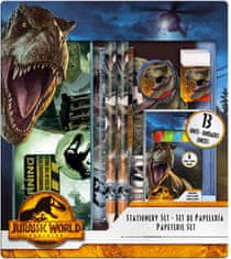 EUROSWAN Písacia sada Dinosaury Jurský svět s kovovým peračníkem 13ks
