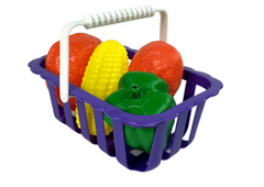 Lean-toys Detská pokladňa Kalkulačka Košík na zeleninu