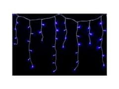 commshop Vonkajší LED vianočný záves, 7mm LED - modrá, so zábleskami, 3m až 10m Dĺžka osvetliteľnej časti + dĺžka prívodného kábla a počet LED: 10m +1.5m, 312 LED