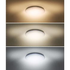 Solight Solight LED stropné svetlo Plain, 3CCT, 36W, 2520lm, 3000K, 4000K, 6000K, okrúhle, 45cm WO793
