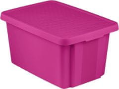 Box s vekom Curver ESSENTIALS 45L, ružový, 57x40x30 cm