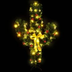 Vidaxl Vianočný kaktus s podstavcom a LED zelený 180 cm PVC