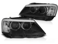 TUNING TEC Predné svetlá Angel eyes BMW X3 10-14 čierna