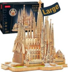CubicFun Svietiace 3D puzzle Sagrada Família 696 dielikov