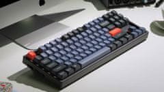 Keychron K8 Pro QMK/VIA Mechanická klávesnica, RGB Aluminium, Red Gateron Hot-Swap K8P-J1