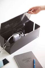 Yamazaki Home - Web Cable Box - Organizér káblov, hnedý