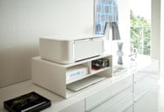 Yamazaki Home - Tower Printer Rack - Oceľový stojan na tlačiarne, biely