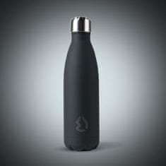 Water Revolution Nerezová Termo fľaša na pitie čierna Potravinárska nerezová oceľ 18/8, 500 ml