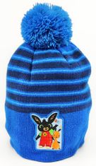 SETINO Chlapčenská čiapka s brmbolcom "Bing" tmavo modrá 54 cm Modrá