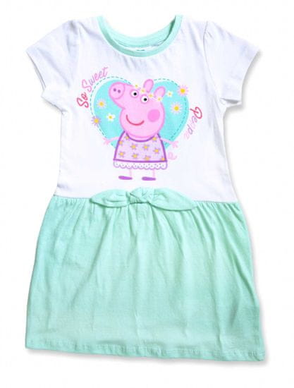 Eplusm Detské šaty "Peppa Pig" zelená