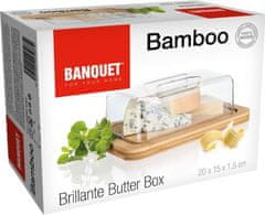 Banquet Dóza na máslo BRILLANTE Bamboo 20 x 15 x 1,5 cm
