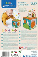 Clementoni BABY Peekaboo kocka: Vykukujúce zvieratká (Play For Future)