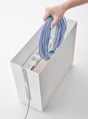 Yamazaki Home - Tower Cable Box With Casters - Organizér na káble, Biały