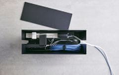 Yamazaki Home - Tower Cable Box With Casters - Organizér na Kable, čierna