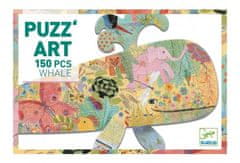 Djeco Obrysové puzzle Veľryba 150 dielikov
